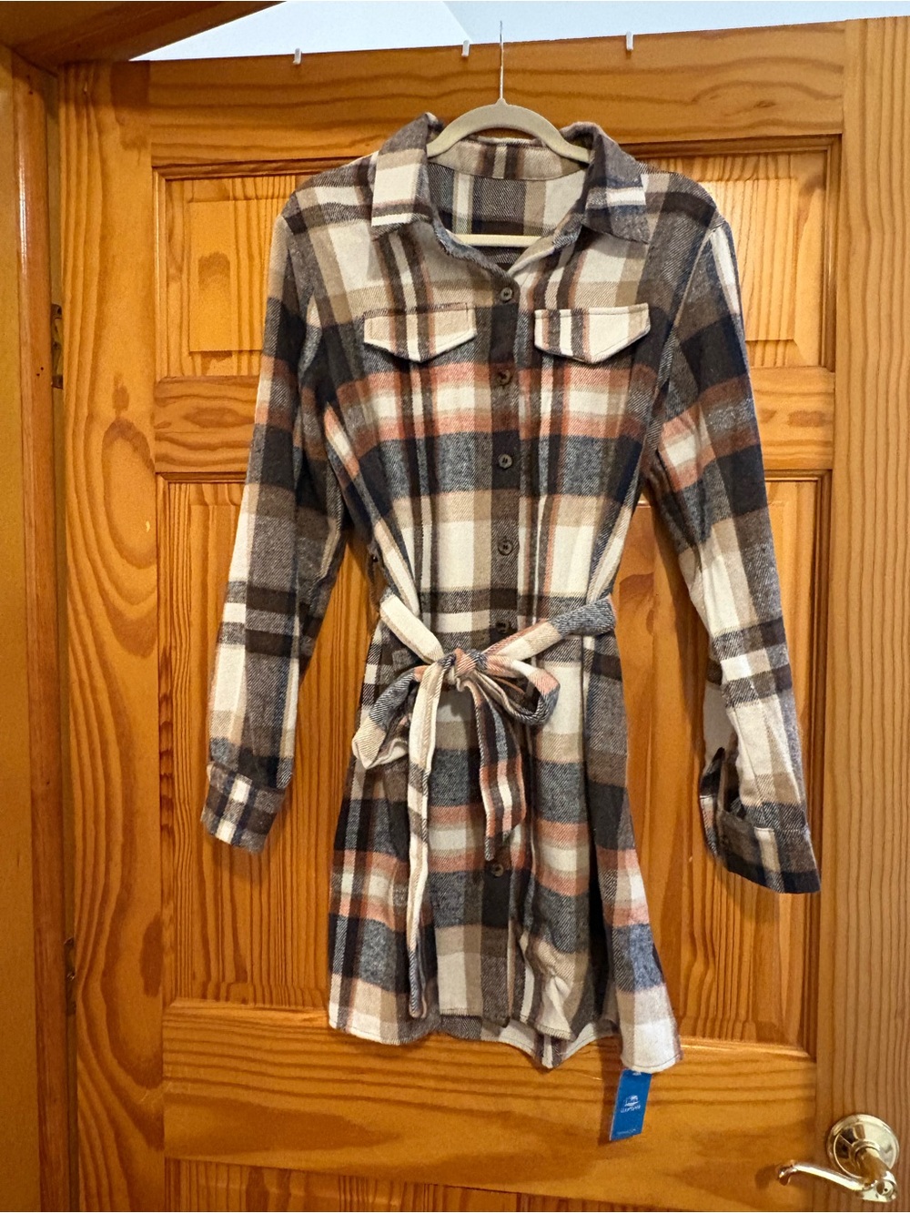 Cupshe Plaid Shirt Dress
